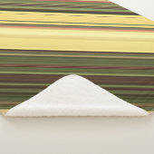 Goldene Felgen Gelb und Grüner Streifen Sherpadecke (3/4)