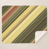 Goldene Felgen Gelb und Grüner Streifen Sherpadecke (Vorderseite (Horizontal))