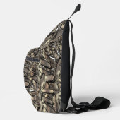 Goldene Flamme Blume Crossbody Bag (Rechts)