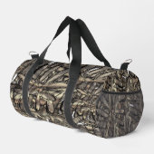 Goldene Flamme Blume Duffle Bag (Rechte Ecke)