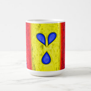 Goldene Flammenkunst Kaffeetasse