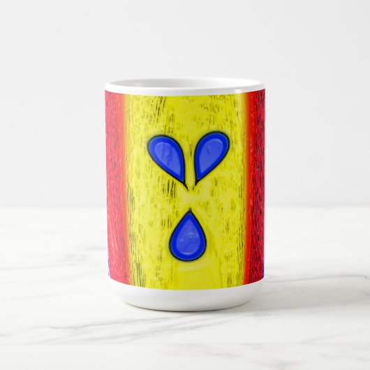 Goldene Flammenkunst Kaffeetasse (Mittel)