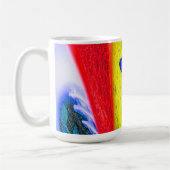 Goldene Flammenkunst Kaffeetasse (Links)