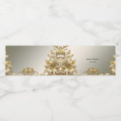 Goldene Flasche Wasser Flasche Wasserflaschenetikett (Einzelnes Label)