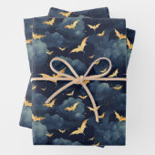 Goldene Fledermäuse Geschenkpapier Set (Beispiel)