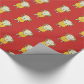 Goldene Fleece Geschenkpapier (Ecke)