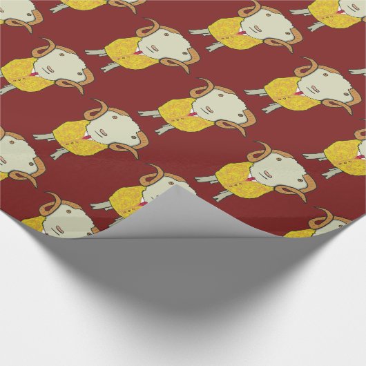 Goldene Fleece Geschenkpapier (Ecke)