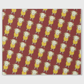 Goldene Fleece Geschenkpapier (Flach)