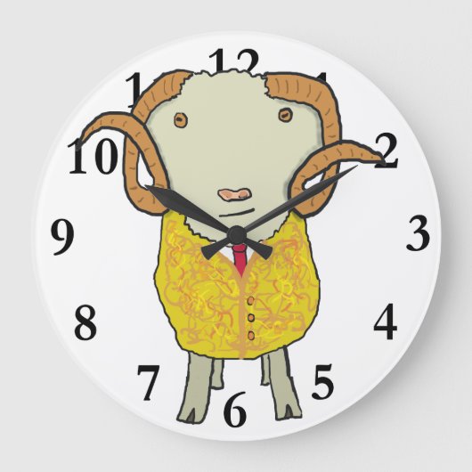 Goldene Fleece Große Wanduhr (Vorderseite)