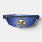 Goldene Fleur de Lis auf Blau Bauchtasche (Ablage )