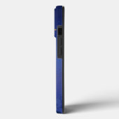 Goldene Fleur de Lis auf Blau Case-Mate iPhone Hülle (Rückseite / Links)