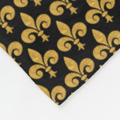 Goldene Fleur de Lis Fleecedecke (Ecke)