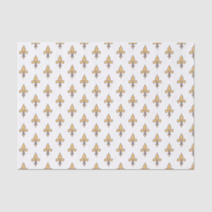 Goldene Fleur de Lis Französische Königliche Klass Seidenpapier