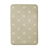 Goldene Fleur-de-Lis Hellbraun Badematte (Vorderseite Vertikal)