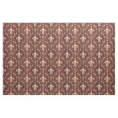 Goldene Fleur-de-lis roter Samt königliches Design Stoff (Fat Quarter (45,7 x 55,9 cm))