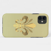 Goldene Fleur de Lys Case-Mate iPhone Hülle (Rückseite (Horizontal))