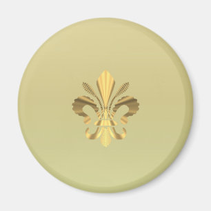 Goldene Fleur de Lys Magnet