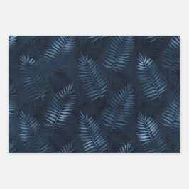 Goldene Fliesen mit Smaragden Geschenkpapier Set