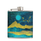 Goldene Flock Flachmann (Vorderseite)