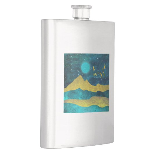 Goldene Flock Flachmann (Rechts)