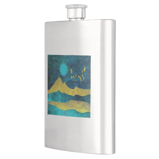 Goldene Flock Flachmann (Links)