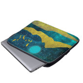 Goldene Flock Laptopschutzhülle (Vorne Knopf)