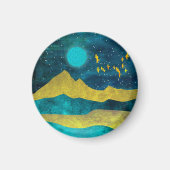 Goldene Flock Magnet (Vorne)