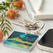 Goldene Flock Schlüsselanhänger (Vorderseite rechts)