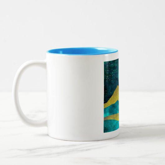 Goldene Flock Zweifarbige Tasse (Links)