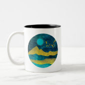 Goldene Flock Zweifarbige Tasse (Links)