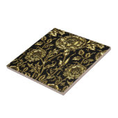 Goldene florale Chic Fliese (Seite)