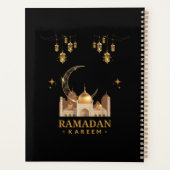 Goldene Florale Ramadan Kareem-Feier Planer (Rückseite)
