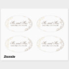 Goldene Florale Weiße Vintage-Hochzeitsmonogramm