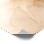 Goldene Flow-Abstrakte Wandkunstposter – Elegantes Poster (Ecke)