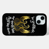 Goldene Flügel der Dankbarkeit Case-Mate iPhone Hülle (Rückseite (Horizontal))