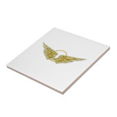 Goldene Flügel mit Halo Fliese (Seite)