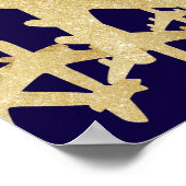 Goldene Flugzeuge / Flugreisen Poster (Ecke)