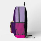 Goldene Flüsse Bedruckter Rucksack (Rechts)