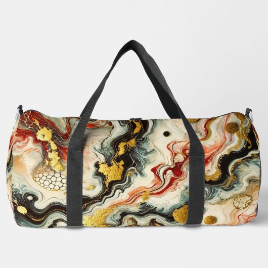 Goldene Flüsse Duffle Bag (Vorderseite)