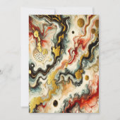 Goldene Flüsse Einladung (Vorderseite)