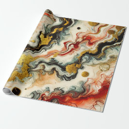 Goldene Flüsse  Geschenkpapier