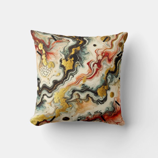 Goldene Flüsse  Kissen (Vorderseite)
