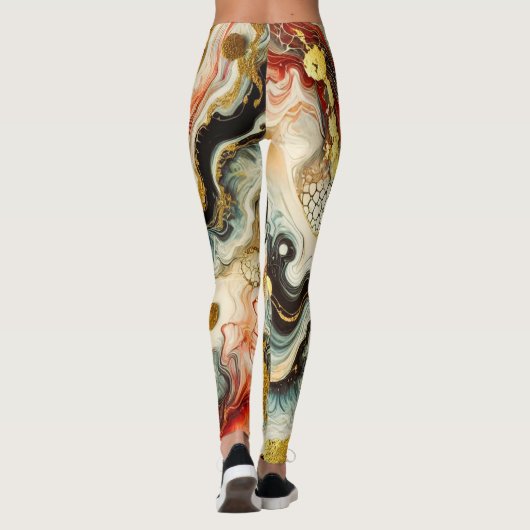 Goldene Flüsse Leggings (Rückseite)