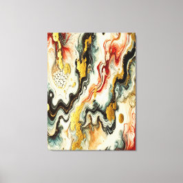 Goldene Flüsse Leinwanddruck