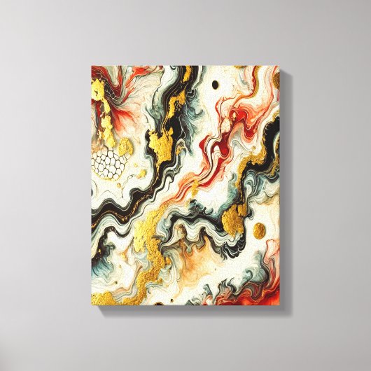 Goldene Flüsse Leinwanddruck (Vorderseite)