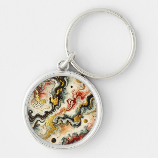 Goldene Flüsse  Schlüsselanhänger (Vorne)