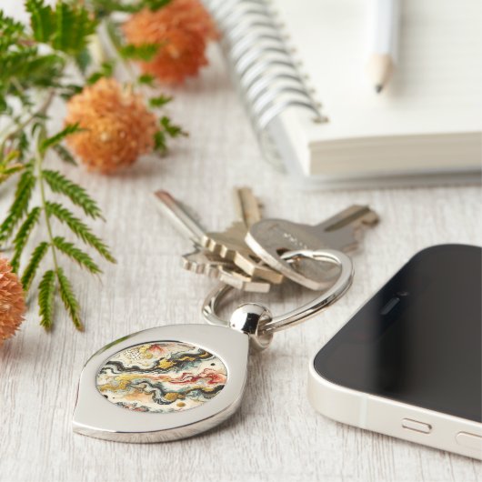 Goldene Flüsse Schlüsselanhänger (Seite)