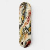 Goldene Flüsse Skateboard (Vorderseite)