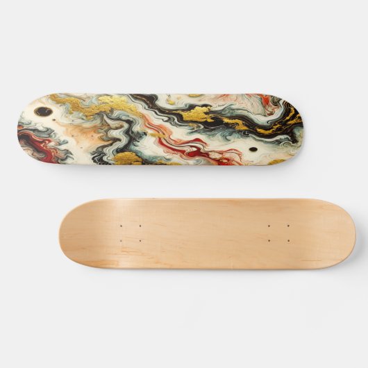 Goldene Flüsse Skateboard (Horizontal)