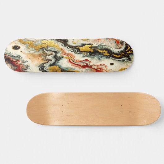 Goldene Flüsse Skateboard (Horizontal)